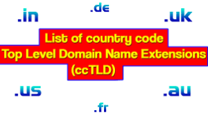 Country Top-Level Domain (TLD) extension